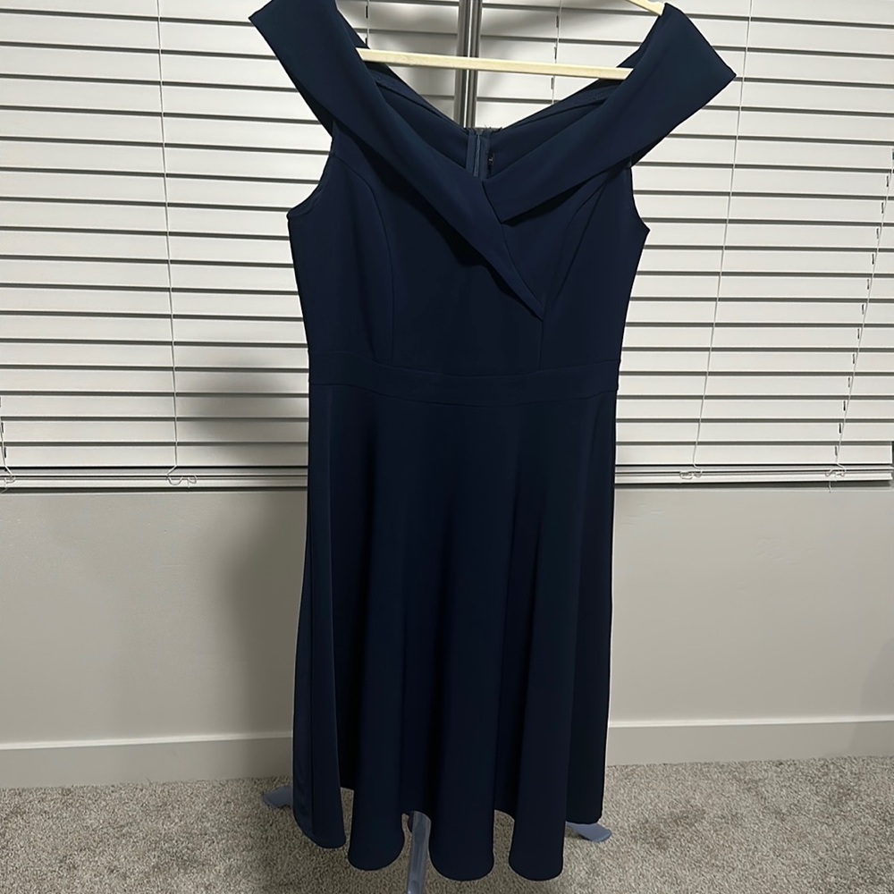 Blue navy Retro dress 👗 Aline cut size L